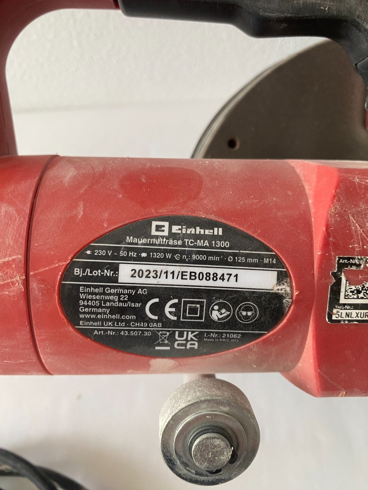Einhell Mauernutfräse TC-MA 1300 Foto