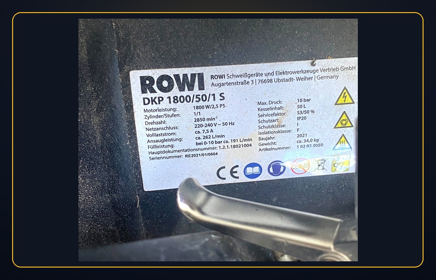ROWI Druckluft-Kompressor 50L Foto